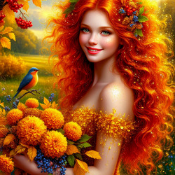 Пазл: Рыжая осень