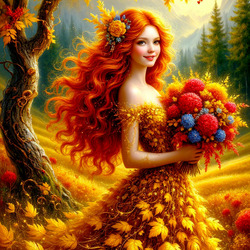 Пазл: Рыжая осень