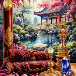 Пазл: Натюрморт в китайском стиле