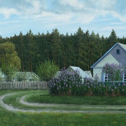 Пазл: Сирень у дома