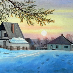 Пазл: Конец зимнего дня