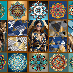 Пазл: Девушки и мандалы