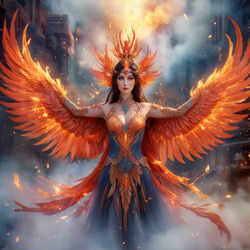 Пазл: Огненные крылья