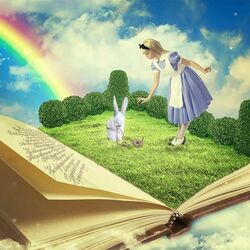 Пазл: Алиса и кролик