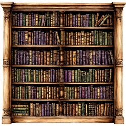 Пазл: Книжный шкаф