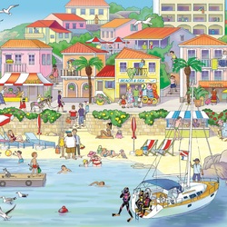 Пазл: У моря