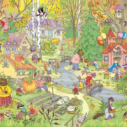 Пазл: Осень в лесу