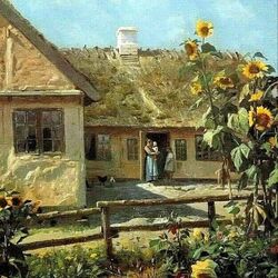 Пазл: На крыльце