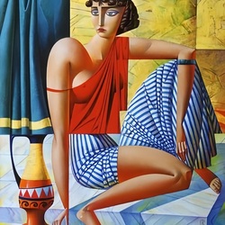 Пазл: Девушка с кувшином