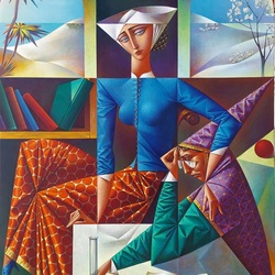 Пазл: Портрет жены алхимика