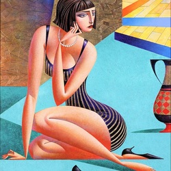 Пазл: Девушка с кувшином