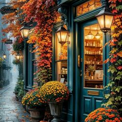 Пазл: Осенняя улица