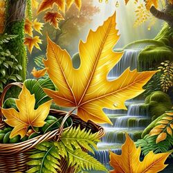 Пазл: Осенний лист