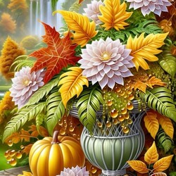 Пазл: Осенняя композиция