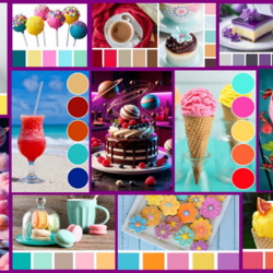 Пазл: Разноцветный коллаж