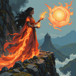 Пазл: Огненное колдовство