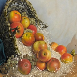 Пазл: Натюрморт с корзиной фруктов