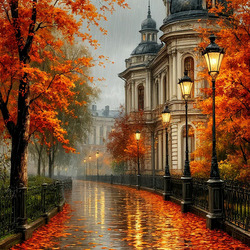 Пазл: Осень в городе
