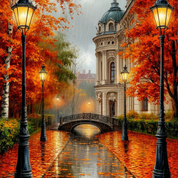 Пазл: Осень в городе