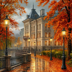 Пазл: Осень в городе