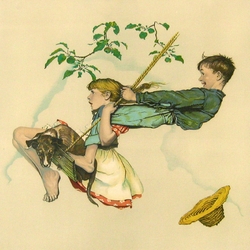 Пазл: На качелях