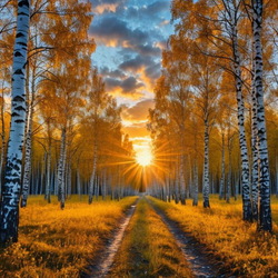 Пазл: Вечернее золото