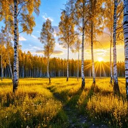 Пазл: Вечернее золото