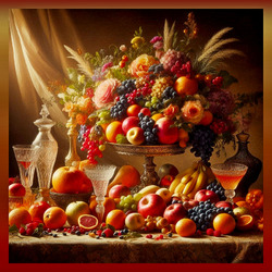 Пазл: Натюрморт в стиле барокко