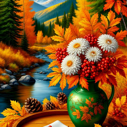 Пазл: Осенний букет