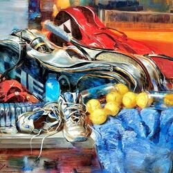 Пазл: Спортивный натюрморт