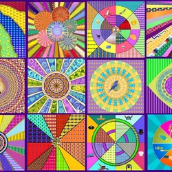 Пазл: Разноцветный коллаж