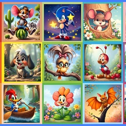 Пазл: Веселые зверюшки