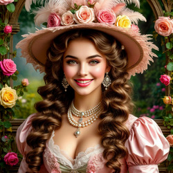 Пазл: Роза среди роз