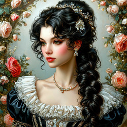 Пазл: Задумчивая девушка