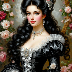 Пазл: В обрамлении роз