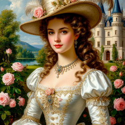 Пазл: Прогулка среди роз