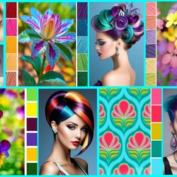 Пазл: Разноцветный коллаж