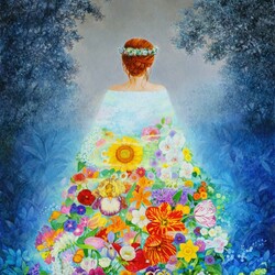 Пазл: Мое цветочное платье