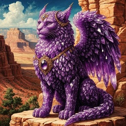 Пазл: Аметистовый кот