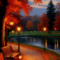 Пазл: Осенний парк