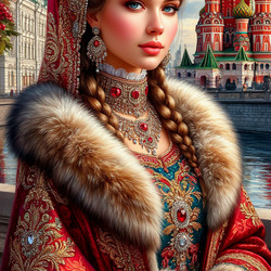 Пазл: Москвичка