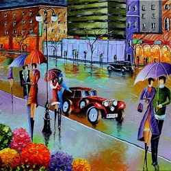 Пазл: Вечерний бульвар