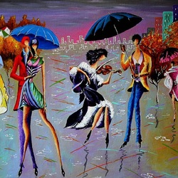 Пазл: Скрипачка