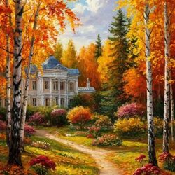 Пазл: Усадьба среди леса