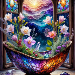 Пазл: Композиция из фрезий