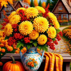 Пазл: Осенний букет