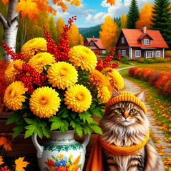 Пазл: Осенний букет