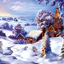 Пазл: В лучах зимнего солнца