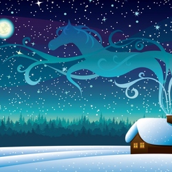 Пазл: Год голубой лошади