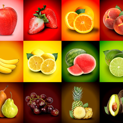 Пазл: Фруктово-ягодный коллаж